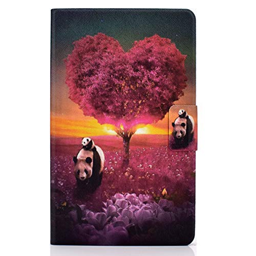 Bspring Funda para Samsung Galaxy Tab A8 10.5' 2021 SM-X200/X205, Ultra Slim PU Folio Tablet Caso Cover Samsung Tab A8 2021 Función de Soporte Carcasa Galaxy Tab A8 10.5',Panda