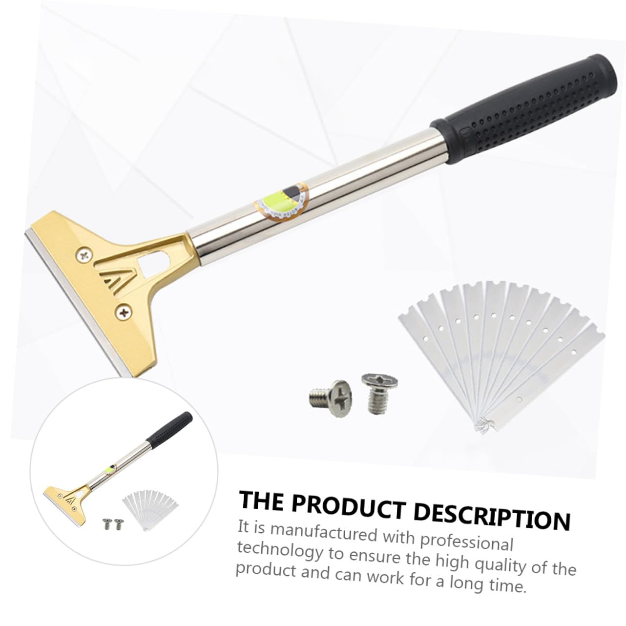 Raspador de Vidrio Manual Compacto para Limpieza de Juntas de Azulejos Herramienta para Remover Adhesivos y Pintura Tamaño Pequeño Material Seguro y Duradero Adecuado para