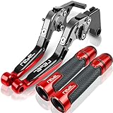 Für Honda Rebell CA250 Cmx250 Cmx300 Motorradklapper Einstellbarer Bremsen Kupplungshebel-Handbar-Griffe REBELL Logo Kupplungshebel (Farbe : 1)