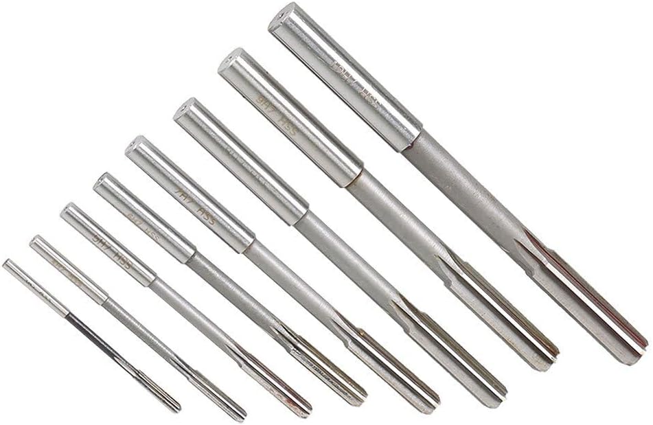 Genuine 8Pcs Reamer Set HSS H8 Straight Shank Chuck Machine 3/4/5/6/7/8/9/10mm OEM-Quality Replacement Part