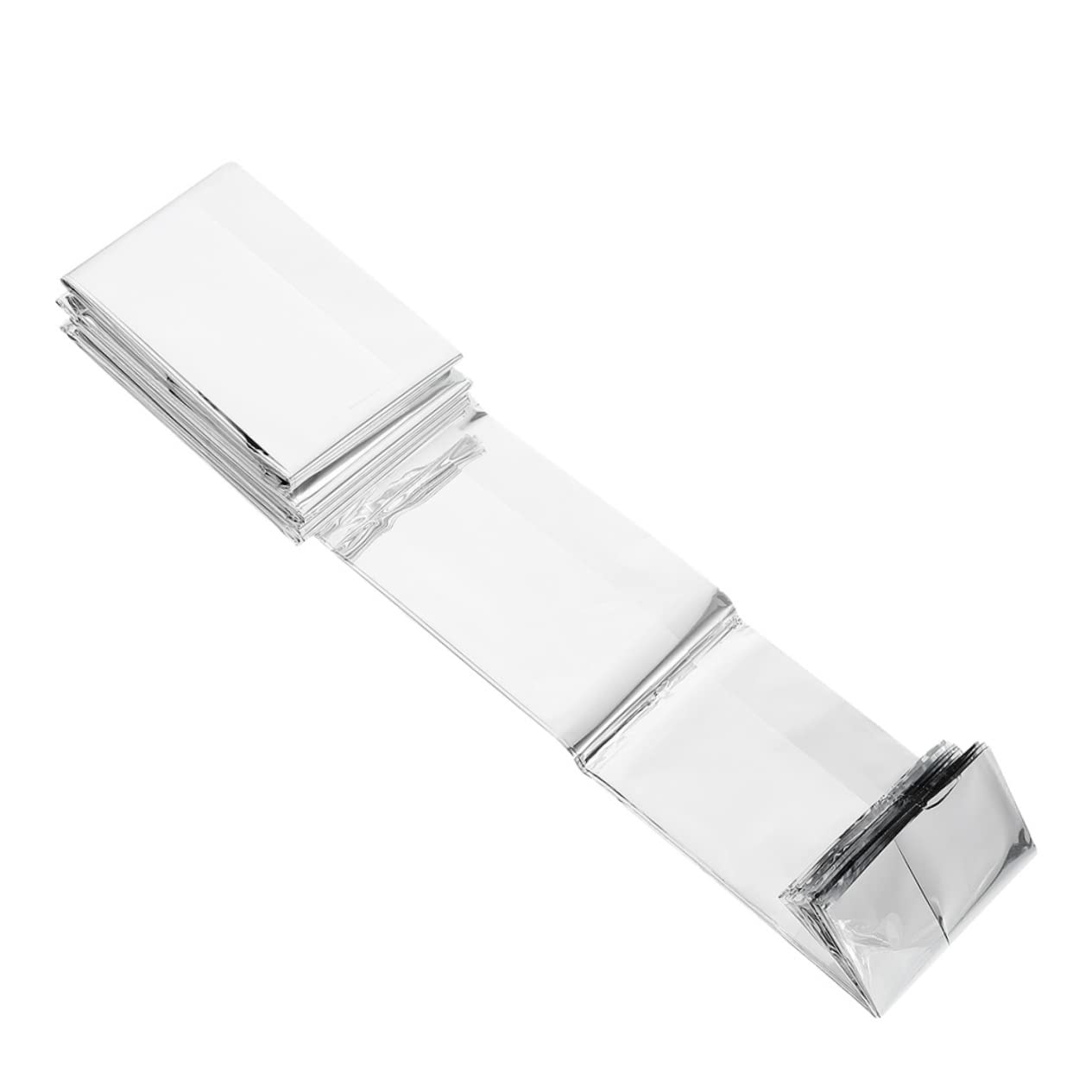 NULYLU Outdoor Emergency Thermal Blanket 6pcs Camping Blanket Reflective Film Silver Aluminum Foil Insulation