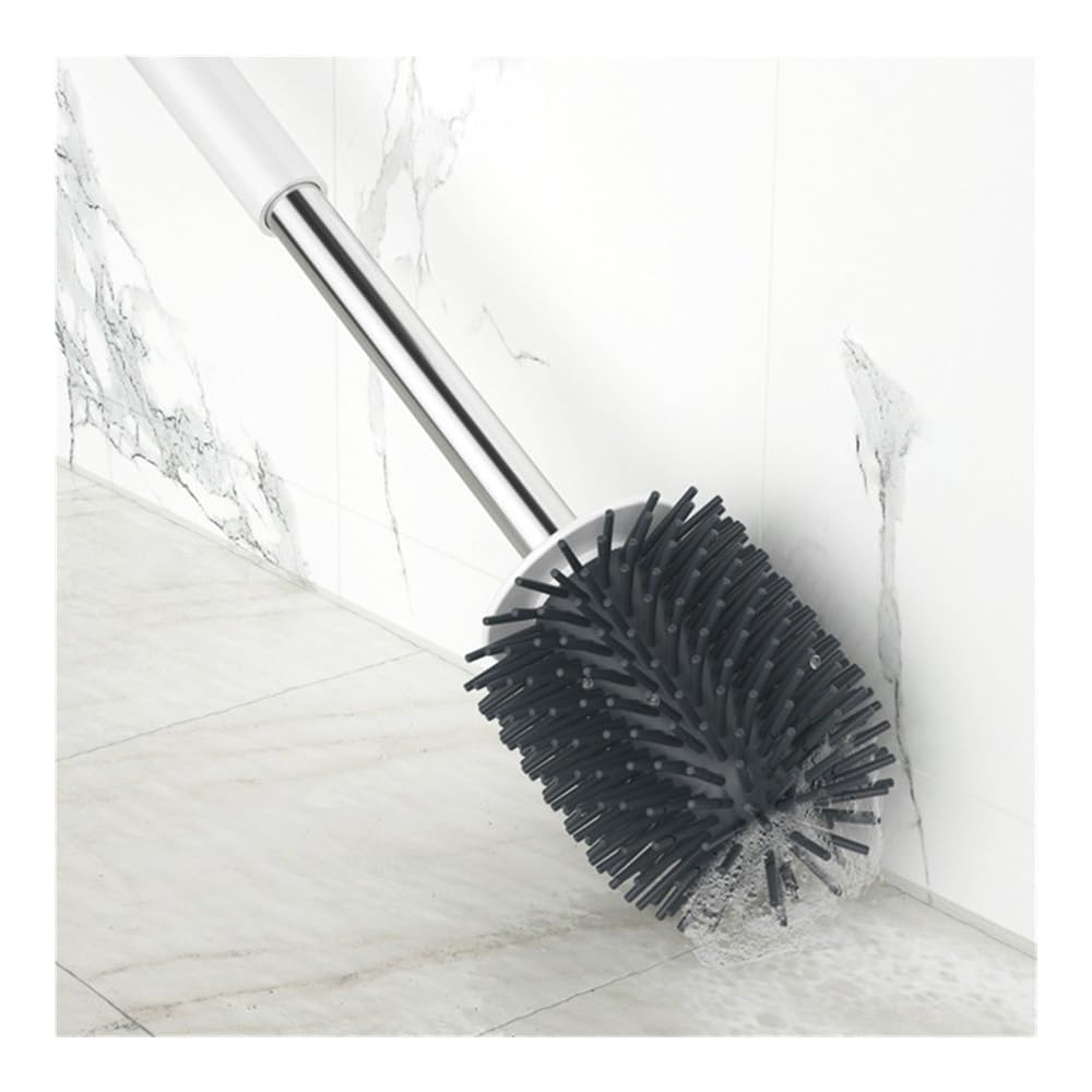 Lavar el baño, Escobilla de baño. Kit doméstico cerdas Suaves con Soporte y Montaje en Pared