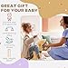 Qaba Ride on Horse, Plush Walking Horse Toy, Kids Riding Chair with Wheels for Kids 3-8 Years, Light Brown