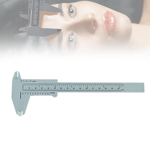 Regla de la ceja de Microblading del 150MM, doble escala plástica de la ceja maquillaje permanente del micrómetro plantillas de herramienta de