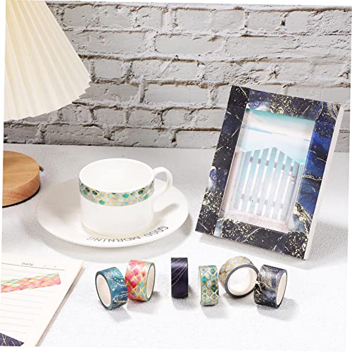 Sewroro 6 Rolos De Fita Adesiva Fita Colorida Fita Adesiva Colorida Adesivos Coloridos Papel Japonês