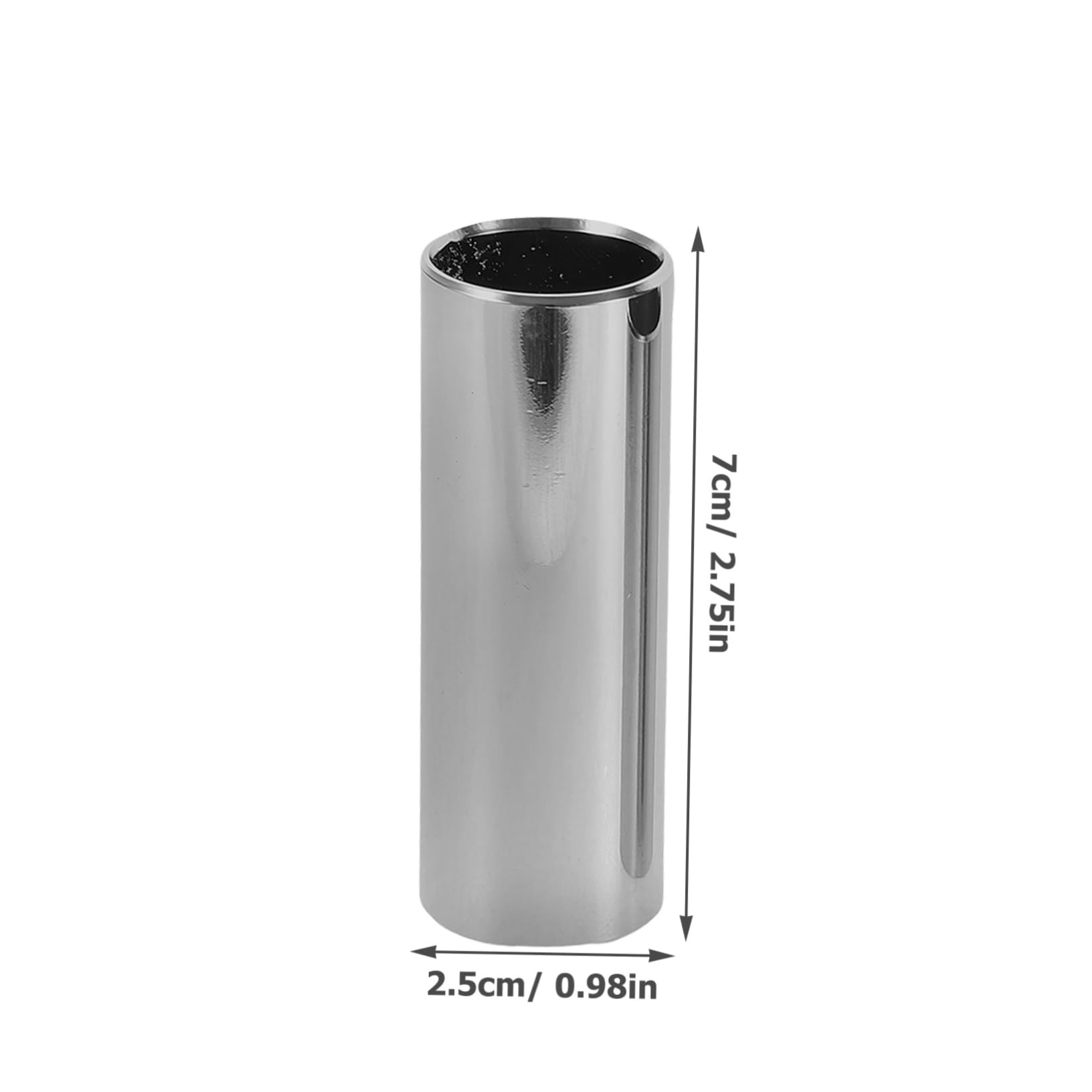 Kisangel Stainless Steel Guitar Slides 4pcs Lengths for Acoustic and Electric Guitars