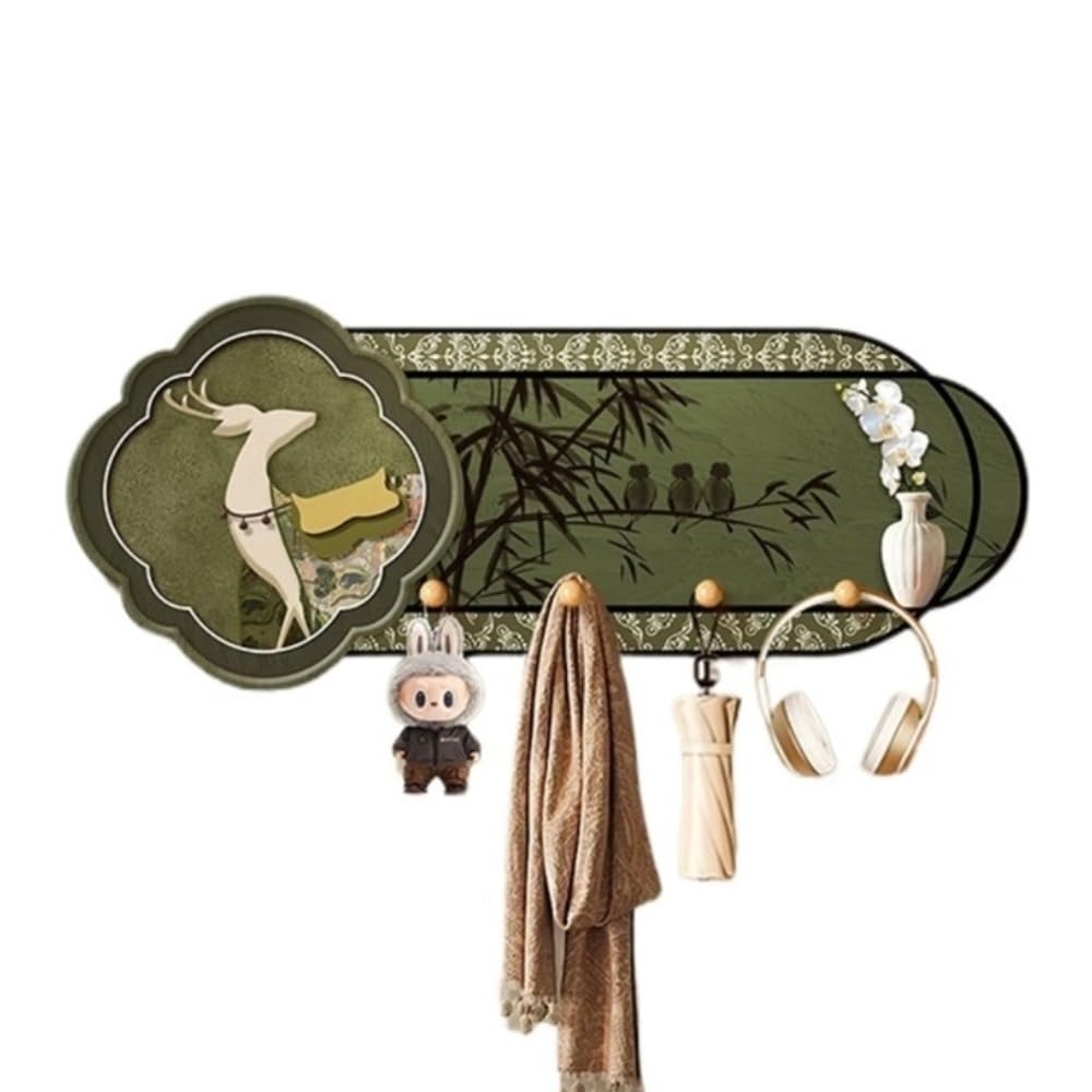 Porte-Manteau Mural vert pour créer un intérieur accueillant et serein
