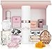 Scentown Mini Perfumes for Women (Set of 5) – Designer Perfume Samples for Women Packed in an Elegant Gift Box – Includes Moschino, Jimmy Choo, Chloé, Versace & Empty Refillable Perfume Atomizer