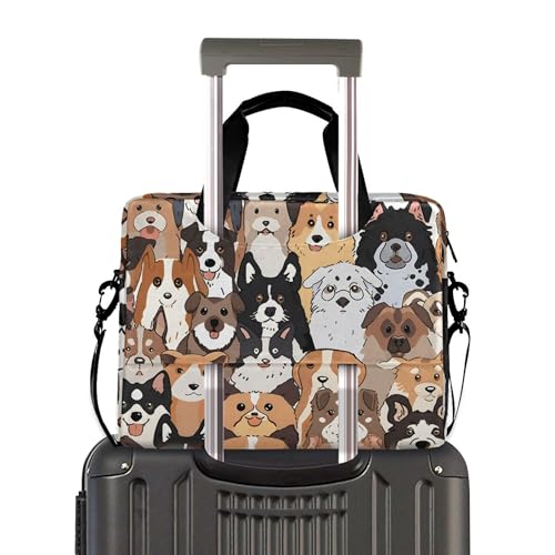 Maletín para portátil con estampado de perros 13-15.6 pulg miniatura 3