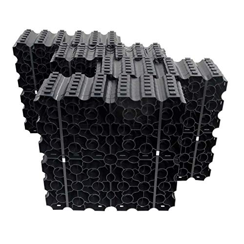 Base Kit for Shed 12ft x 8ft - Plastic Grid System for Shed, Log Cabin, Summerhouse - Garden Shed Base Grid w/Weed Fabric Membrane for Gravel Grids