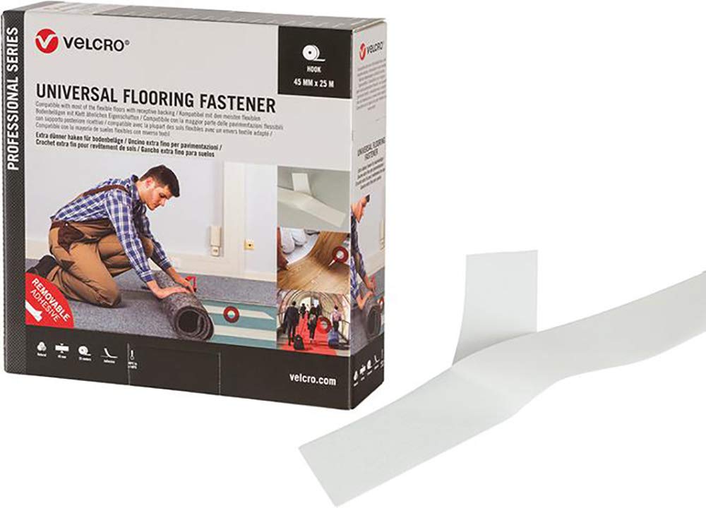 Velcro Velcro universale Flooring Fast. 45 mm x 25 m, grigio