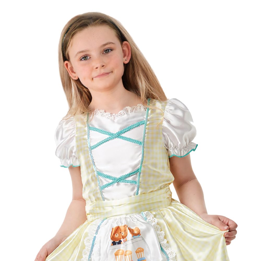 Mad Toys Goldilocks Book Week and World Book Day Roleplay Theme Party Child Costumes, Girls Book Character Dress 7-8 Years