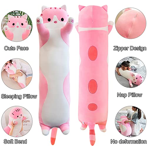 Kekeso Giant Cat Pillow Plush Cartoon Kitty Sleeping Hugging pillow - Image 3