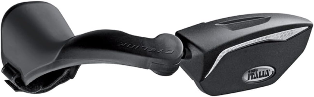 Selle Italia Eyelink Italian Road Bike Mirror - Handlebar Rear View Mirror for Bicycles, Black, 125 x 178mm,Black