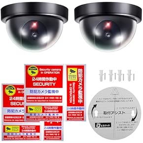動作確認済！2パック ダミーカメラ LED点滅 防犯ダミーカメラ | 株式会社ハック