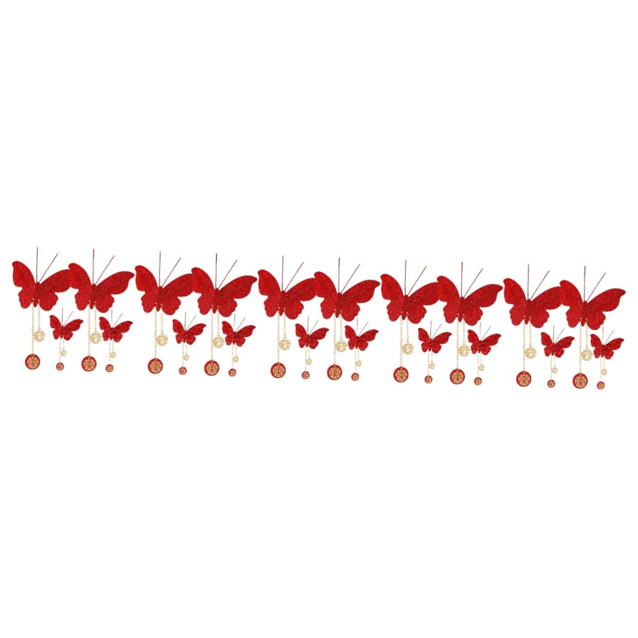 IMIKEYA 5 Sätze Schmetterlingsanhänger Süße Raumdekoration Hängende Schmetterlinge Flügeldekoration Partydekoration Ornamente Schmetterlingsdekoration Wanddekoration 4 Stück * 5