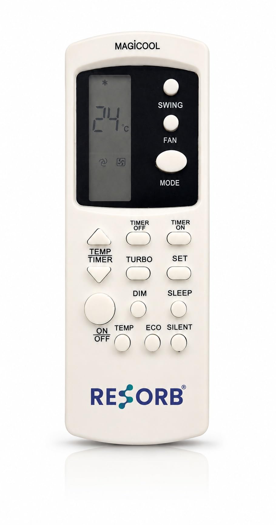 AC Remote Compatible with Whirlpool Magicool Split AC | Silent Function, Timer, Turbo, Sleep, Eco Mode | Compatible with MGCL DLX 3S | White | RE 210-image-26