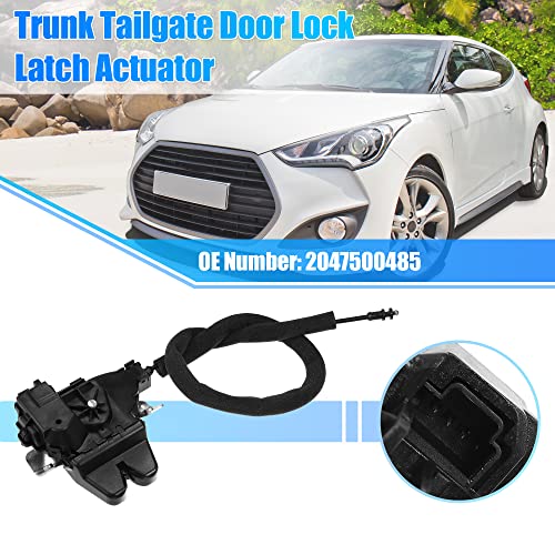 Image of X AUTOHAUX 2047500485 Rear Trunk Tailgate Door Lock Latch Actuator Assembly for Mercedes-Benz C63 for AMG 2008-2015 for Mercedes-Benz E300 2017-2019