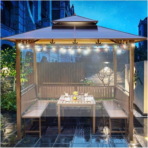 HynJGih enrollables y estores Persianas enrollables Transparentes Impermeables, persianas enrollables Transparentes for Exteriores, persianas enrollables for oficinas, Patios y porches(1.2x2.5m)