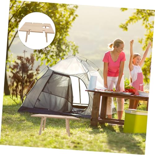 Table pliante portable extérieure pour éviter les verres renversés - 4