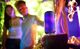 JBL Pulse 5 Portable Bluetooth Speaker with Light Show, 12-Hour Playtime, IP67 Dustproof and Waterproof, Pair with other JBL Speakers using PartyBoost, Black