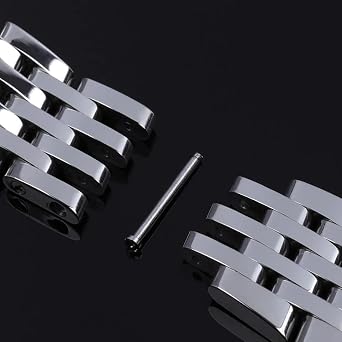 22mm 24mm Silver Stainless Steel Watch Band for Breitling Watch Band for Avengers Navitimer Superocean Bracelets (Color : Stainless Steel Size : 22mm)