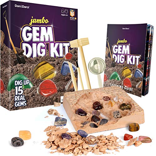 Mega Gemas Kit de Cavar: Desentierre 15 Piedras Preciosas Verdaderas | Gran...