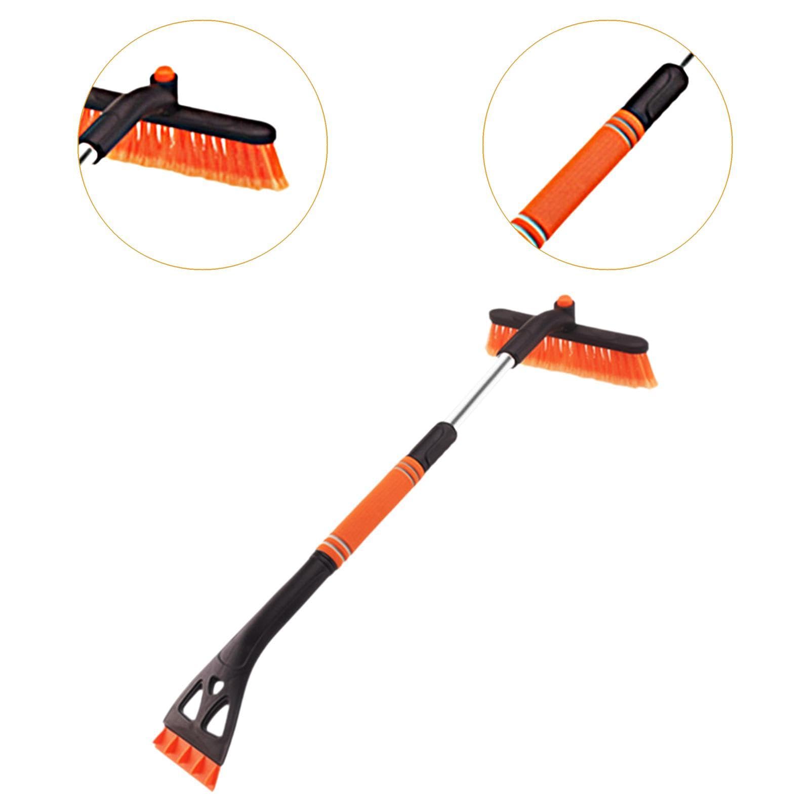 Herramienta Genérica para Hielo Y Nieve, Cepillo 3 en 1 para Parabrisas Y Ventanas de Automóviles, Naranja
