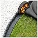 Produktbild e-floor Rasenkante 120 x 7 x 8 cm | Flexible Beeteinfassung | Beetumrandung Garten | Mähkante Raseneinfassung | Steinmotiv | grau