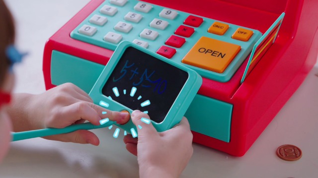 VINGVO Jouet de caisse enregistreuse pour enfants Enfants Mini caisse