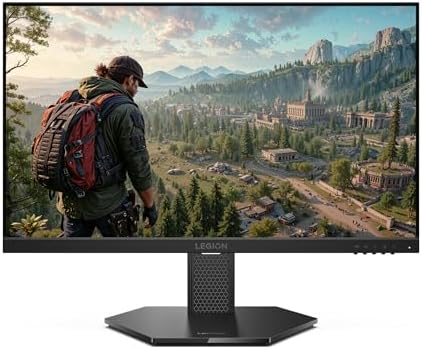 Lenovo Legion 24-10 Gaming Monitor – 23.8″ IPS FHD Display – 240Hz – 0.5ms MPRT – AMD FreeSync Premium – HDR10 – Ergonomic LTPS Stand – HDMI 2.1 and DisplayPort 1.4 – Raven Black