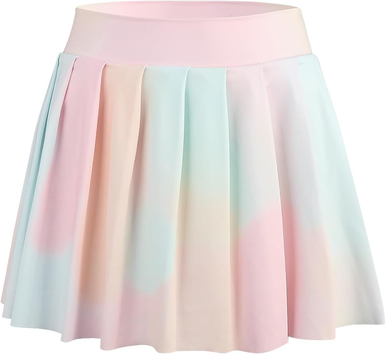 Pastel Rainbow Tennis Skirt Bezioner Girls Tennis Skirt A-Line
