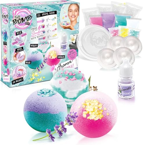 So Bomb - Kit de 6 bombas de baño aromáticas para bricolaje, multicolor