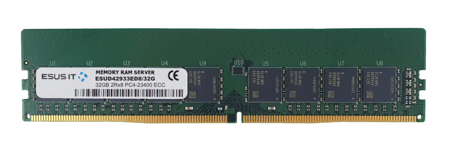 Pamięć RAM do Serwera DDR4 - Częstotliwość 2933MHz - Szybkość Modułu PC4-23400 - CL21 - Zasilanie 1.2V - 288 Pin - ECC UNBUFFERED - 32GB