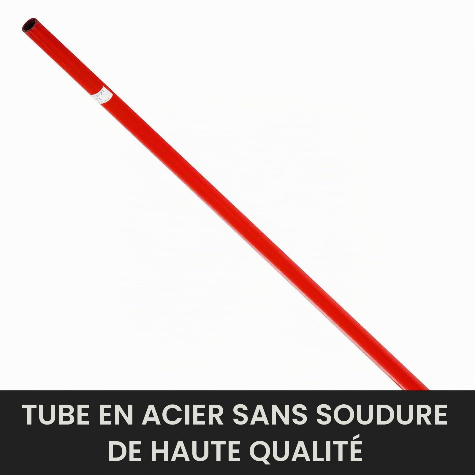 VEVOR Lève Meuble Lourd 3 T Barre de Levier Acier sur Roulettes Barre de Levage Grande Capacité Charge avec Manche Ergonomique 1,5 m Longueur Totale 1,6 m Léger Portable pour Soulever Charges Lourdes