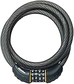 Master Lock Cable Lock, Set Your Own Combination Bike Lock, 6 ft. Long, Black, 8122D