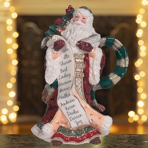 Fitz-and-Floyd-Holiday-Home-Festive-Santa-Pitcher-Figurine-1175-inch Fitz and Floyd Holiday Home Festive Santa Pitcher Figurine 1175 inch