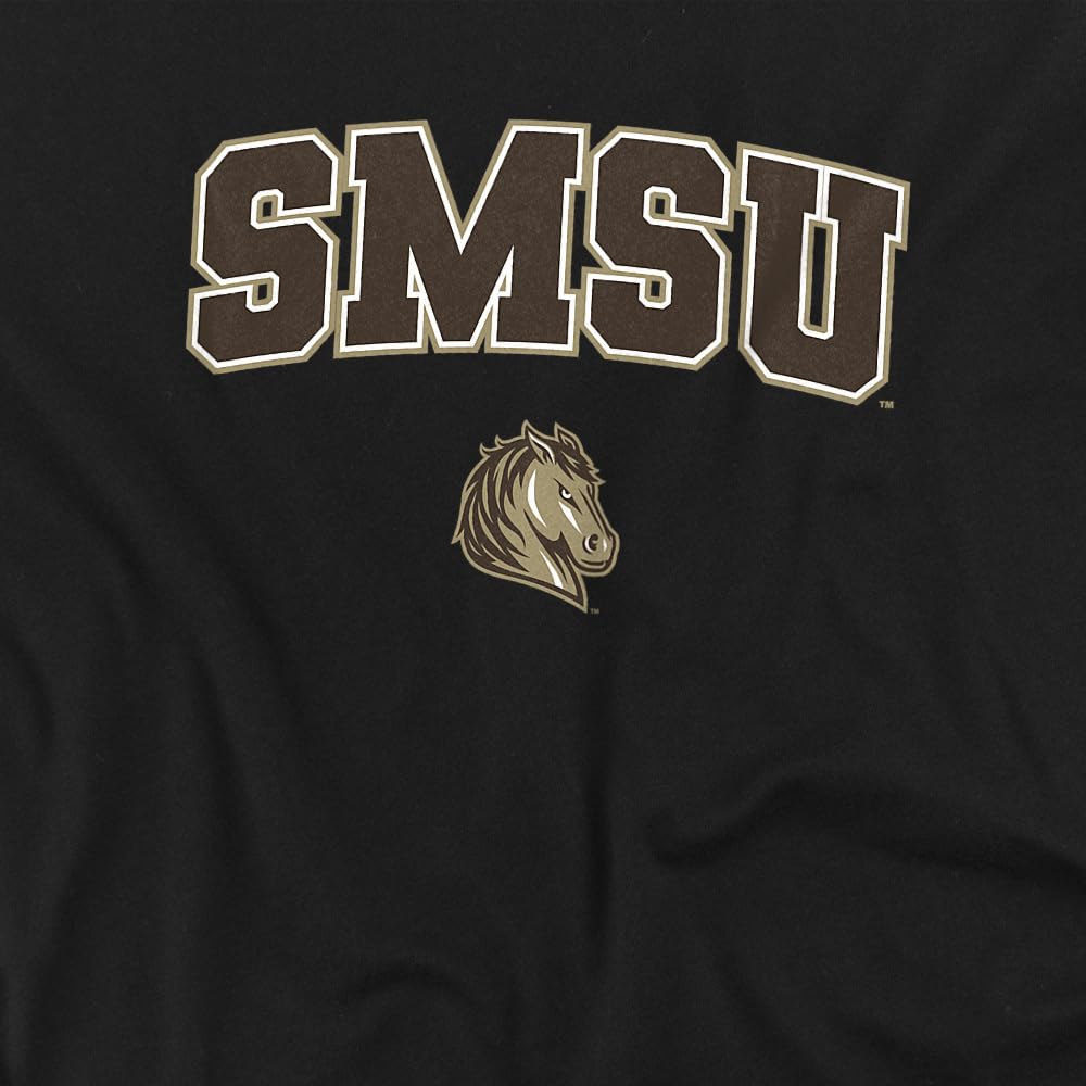 LOGOVISION Southwest Minnesota State University Arch Logo Black Kids T Shirt (4) for Toddler Boys and Girls, Black