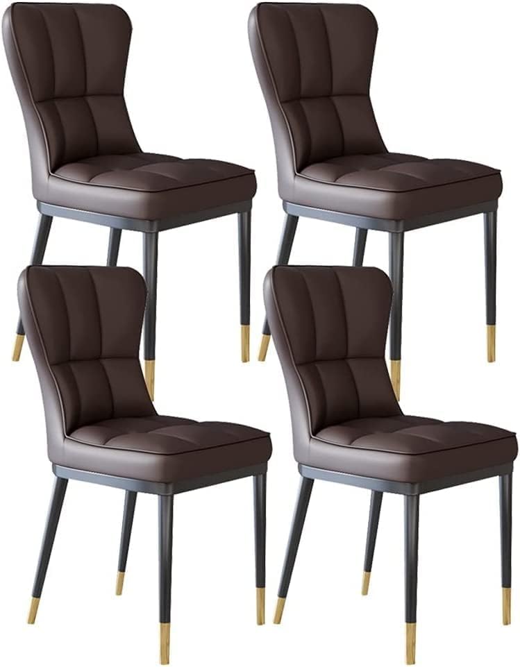 Chaises de cuisine rembourrées marron faciles à nettoyer pour simplifier le quotidien