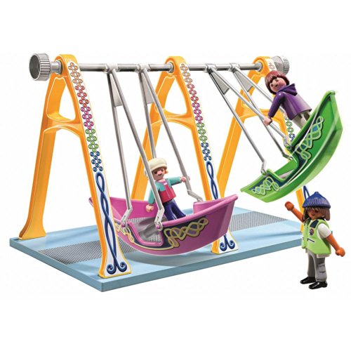 PLAYMOBIL Parque de Atracciones - Playset Barcos Columpio (5553)