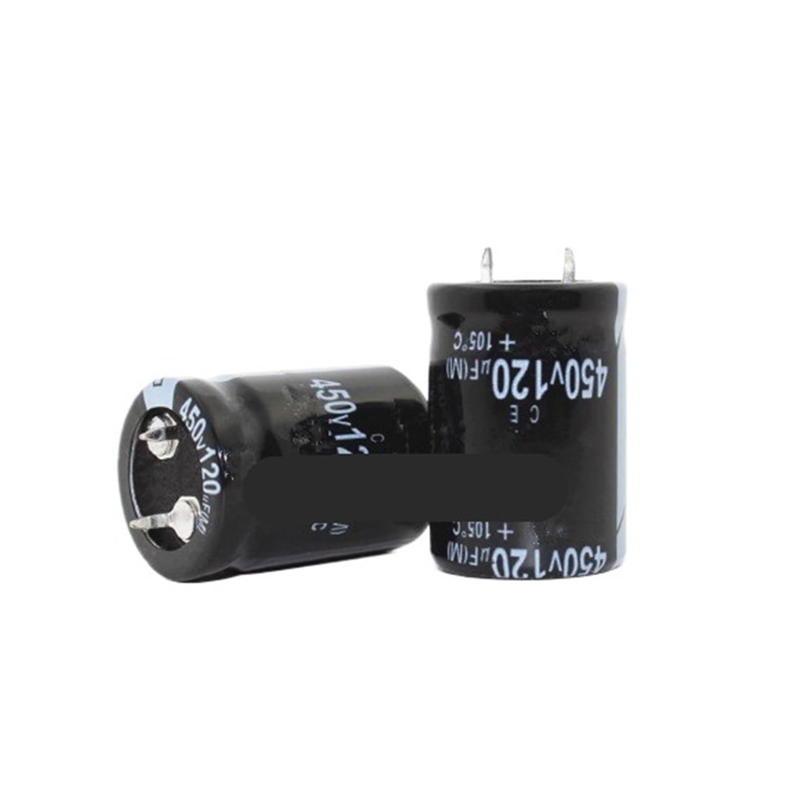 Condensador 450V 120uF de 22x30mm para reparación electrónica, pack de 2 unidades