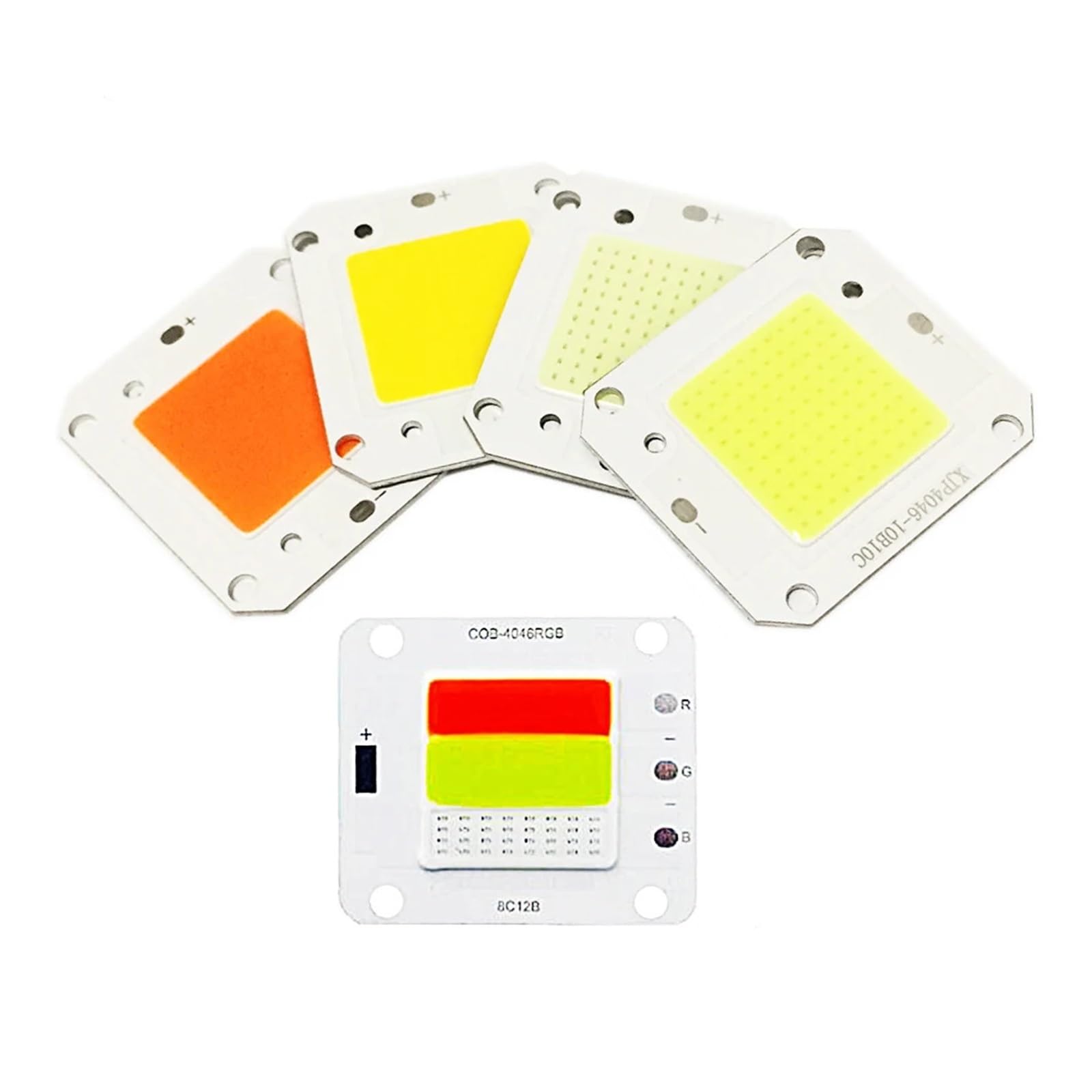 1-10pcs DC12V 32V 50W COB LED Chip White Warm White Full Spectrum Integrated Smart IC Driver High Power 50 watt COB Light Source(Pink Full Spectrum,50W 32V x 1 Piece)