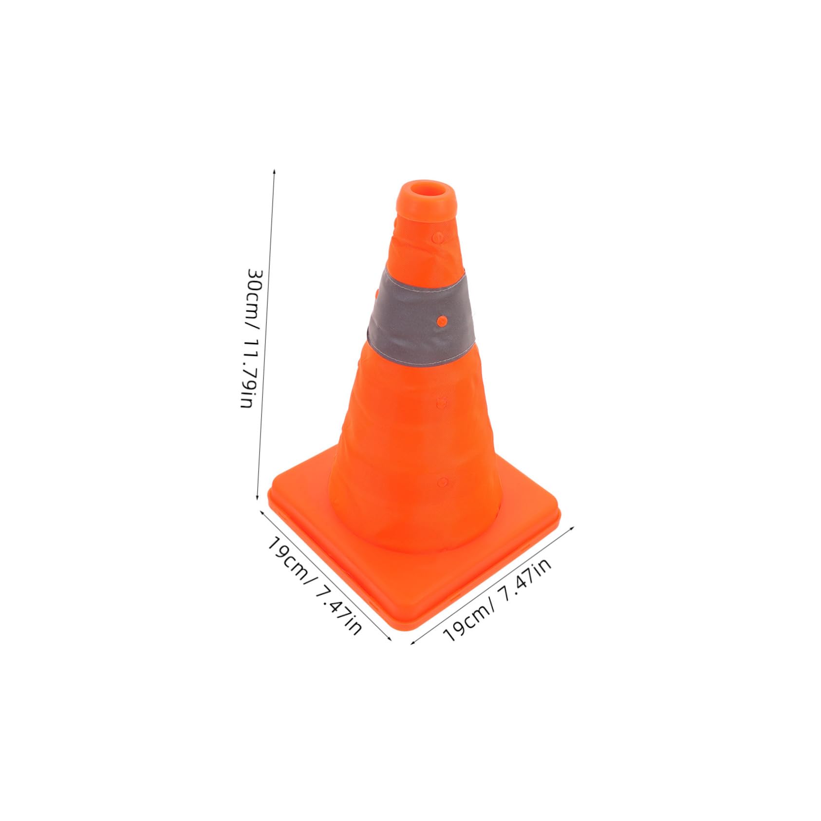 BELLIFFY 2pcs Road Cone Traffic Cones Orange Safety Cones Safety Cones for Pop-up Orange Cone Parking Cones for Drivers Training Reflective Safety Cones Orange Cones for Parking Plastic