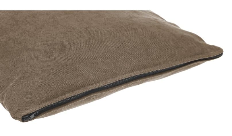 Ferribiella Cuscino Rettangolare Sfoderabile Everyday con Zip, Medium 80x50 cm, Poliestere, per Cani e Gatti (Marrone)
