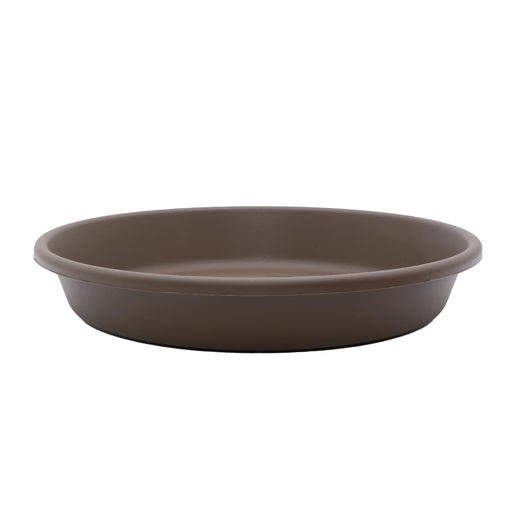 The HC Companies Flower Pot Saucers - Plastic Plant Saucer for Outdoors & Indoors - Traditional Design Plant Pot Trays for Water Drainage - Durable & Stylish Round Plant Tray (8-inch Chocolate)
