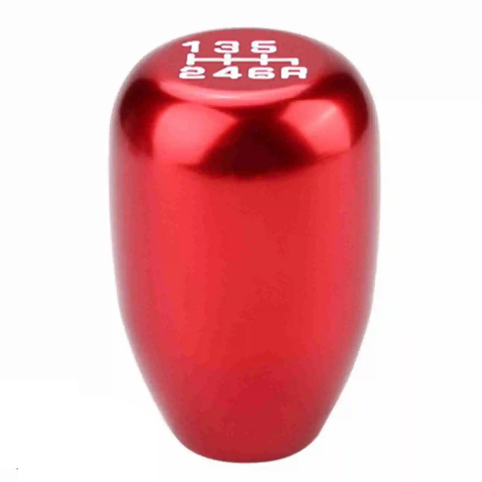 Mkgkacvcpt Red Manual Shifter Knob Car Gear Shift Knob Modification Manual Head Shifter 6 Speed Lever(Red)
