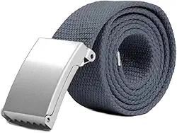 Cinto Masculino Plus Size De Lona Tático Militar Fivela Aço Ref:142