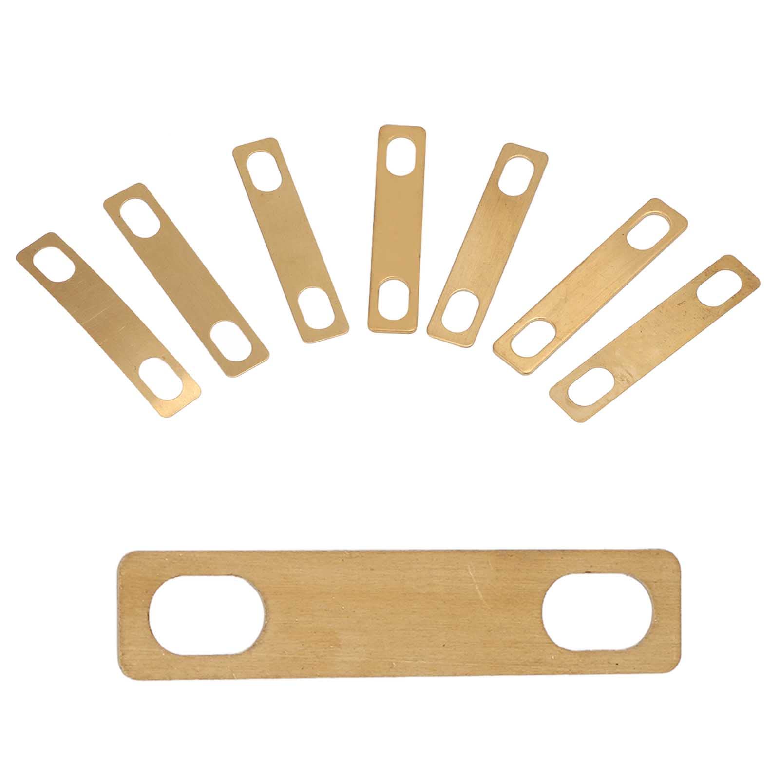 Uxsiya Ottone Luthier Neck Shim, 8 pz Guitar Neck Repair Shims Good Match Non Damage 0,2 mm 0,5 mm 1 mm Spessore protezione per bassi