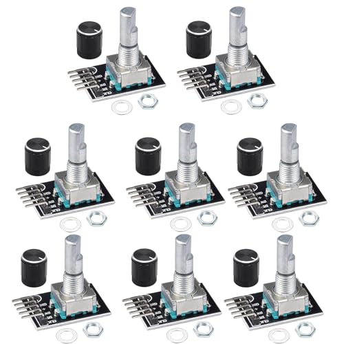 SUUOO 8-Pack KY-040 Rotary Encoder Module with Push Button Switch