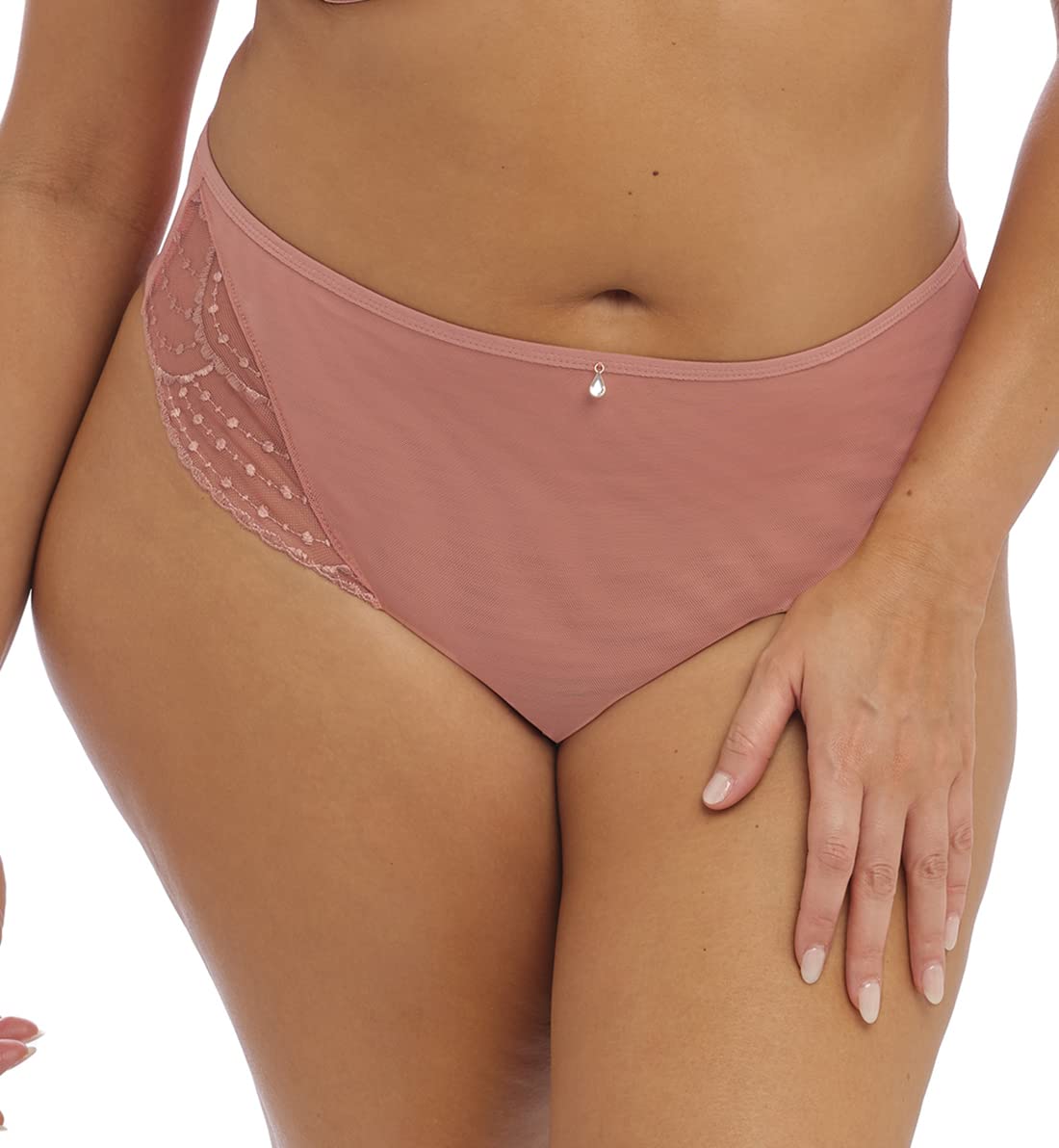 Lingerie d'Exception | Cheeky Brief Elomi Priya Rose Gold Large Plus - 3